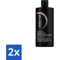 Syoss 2 x – Shampoo – Keratin Strength – 440 ml - Keratine Shampoo - Haarversterking - Broos Haar - Breekbaar Haar - Beschadigd Haar