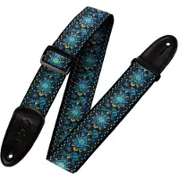 Levys Leathers Hootenanny 2" Jacquard Weave Guitar Strap Blue Floral