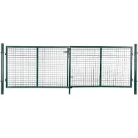 Songmics Dubbele poort tuindeur tuinpoort incl. poort