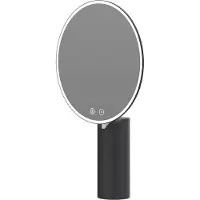 Ink Make-up Spiegel 3-standen LED - Mat Zwart - Rond - Spiegels, Scheer/make-up Spiegels - 8718835367725
