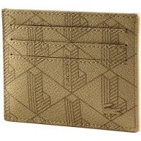Lacoste kaarthouder The Blend CC Holder Mono Viennois Otter Lichtbruin