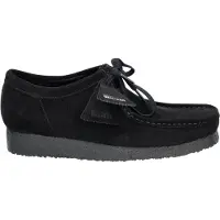 Clarks Veterschoen 'Wallabee Black' zwart