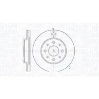 MAGNETI MARELLI 361302040186 Remschijf