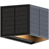 Calex Caserta Solar Wandlamp - Up & Down Tuinverlichting op Zonne-energie - Buitenlamp met Bewegingssensor - Warm Wit Licht - Zwart