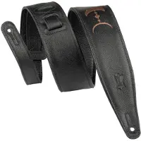 Levys Leathers MOON PHASE - PREMIUM LEATHER STRAP MOON PATERN 6,35 CM - BLACK-BROWN