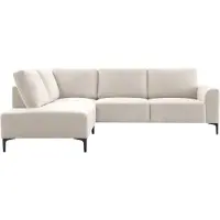 Profijt Meubel Hoekbank links Garzeno beige met hoge poten basic comfort | L-vorm,Hoekbank links | Stof | Lengte: 194cm | Breedte: 253cm | Hoogte: 86cm