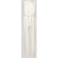Christian Berg Jumpsuit van Satijn met Strikceintuur