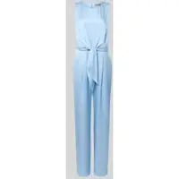 Christian Berg Jumpsuit van Satijn met Strikceintuur