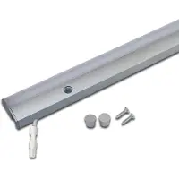 Hera LED meubelverlichting ModuLite F, aluminium, 60 cm, 3.000 K, aluminium F, alu / grijs / zink, Keuken, Aluminium, Modern, kastverlichting