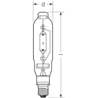Radium Halogeen gasontladingslamp E40 1000W HRI-T D helder, Glas