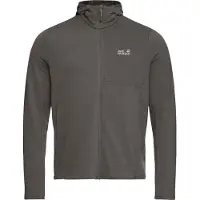 Jack Wolfskin - Litestride Hooded Fullzip - Fleecevest M, bruin/grijs