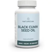 Naturecan Zwarte Komijnolie (Black Seed Oil) Capsules - 60 capsules - 450 mg per Dagelijkse Portie - Koudgeperst - Vegan