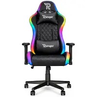 Ranqer Halo gamestoel RGB / LED licht zwart - RQ-HALO-RGB-1