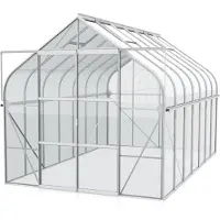 Pergart Kweekkas Diana 11500 - Veiligheidsglas 3mm - Aluminium - 264x445x255cm