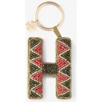 Sissy-Boy Donkergroene bag charm letter H