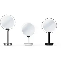 DECOR WALTHER Make-up Spiegel Just Look Plus SR LED Mat Zwart (5 x magnification)