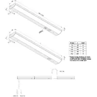 Hera ModuLite F LED meubelverlichting, zwart, 45 cm, 3.000 K, aluminium, zwart, Keuken, Aluminium, Modern, kastverlichting