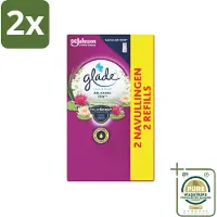 Glade – Touch & Fresh Navulling – Relaxing Zen – 10 ml - Voordeelverpakking - 2 stuks - Frisse geur - Sandelhout