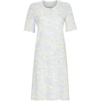 Ringella nachthemd blauw aderpatroon - Blauw - Maat - 40