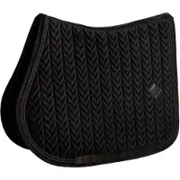 Kentucky Horsewear Horsewear - Zadeldoek velvet mini Pearls jumping zwart pony