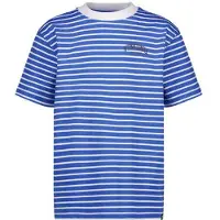 Vingino T-shirt Icon-stripe-SS Jongen Blauw 104