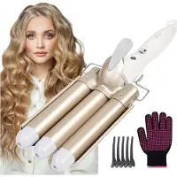 Ren RENWafeltang - Wafeltang Haar - Wafeltang Babyliss - 180 °C -210 °C - snelle verwarming voor lang, kort haar - Goud - 33cm x 17cm x 1cm