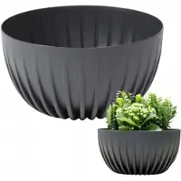 Lamela Misa Mira Eco Gerecycleerde Pot 30cm Antraciet - Duurzaam & Stijlvol