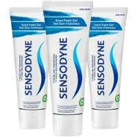 Sensodyne 3x Tandpasta Extra Fresh Gel 75 ml