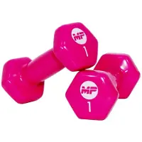 Muscle Power Vinyl dumbbells MP920 2 x 1 kg