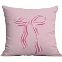 ECarla Decoratieve Kussensloop met Strik - Roze - 45x45 cm