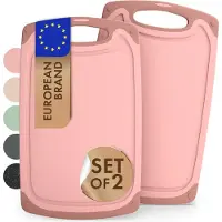 Blumtal Snijplank Kunststof Variera - BPA Vrij - 25 x 15 cm - Roze - Set van 2