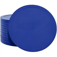 Combicraft Blanco Plastic munten Ø70mm Blauw - 100 stuks