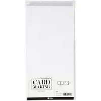 Packlinq Kaarten en enveloppen, afmeting kaart 15x15 cm, afmeting envelop 16x16 cm, 120+240 gr, wit, 50 set