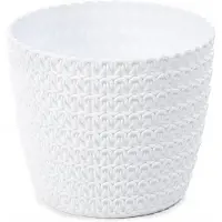 Lamela Magnolia Pot Wit 16x16x14cm - Stijlvolle Kunststof Bloempot