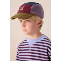 Sissy-Boy Donkerrode colourblock pet met patch