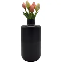 Deco4yourhome - Vaas - 27 - Iris - Metaal - Zwart