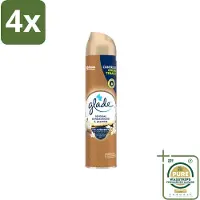 Glade - Luchtverfrisser Spray - Sensual Sandelhout Jasmijn - 300 ml - Voordeelverpakking - 4 stuks - Sandelhout - Jasmijn