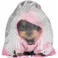 Paso Schooltas met trekkoord - Studio Pets Hondje met Hoodie