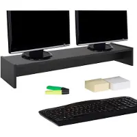 Idimex Monitorstandaard ZOOM 100 x 15 x 27 cm in zwart