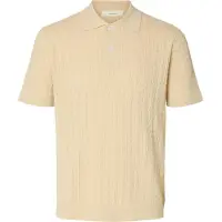 Selected Regular Fit Gebreide Polo Heren Wit XL