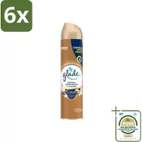 Glade - Luchtverfrisser Spray - Sensual Sandelhout Jasmijn - 300 ml - Voordeelverpakking - 6 stuks - Sandelhout - Jasmijn