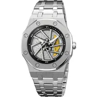 Invicta Speedway - Rim 69487 Heren Horloge - Quartz Uurwerk - Roestvrij Staal met zilveren Wijzerplaat - 42mm