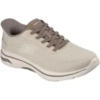 SKECHERS GO WALK Arch Fit 2.0 Percy Textiel Heren Tan Standaard Sneakers