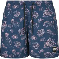 Urban Classics Zwemshorts marine / rosa