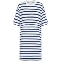 Mey Nachthemd 'Breezy Stripes' blauw / wit