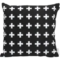 Domarex Decoratieve Katoenen Kussensloop 45x45cm - Modern Kruis Design