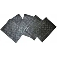 Perfect Home Markless rubberen deurmat "Welkom" 60x40 cm - vuil- en wateropvang