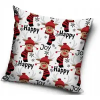 Carbotex Kerst Kussenhoes 40x40 cm - Sinterklaas & Rendier Design