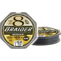 Konger Braider X8 0.18mm 150m Vislijn - Zwart