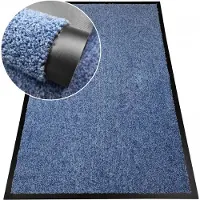 Nestor Blauwe Deurmat 80x120 cm - Absorberend en Elegant